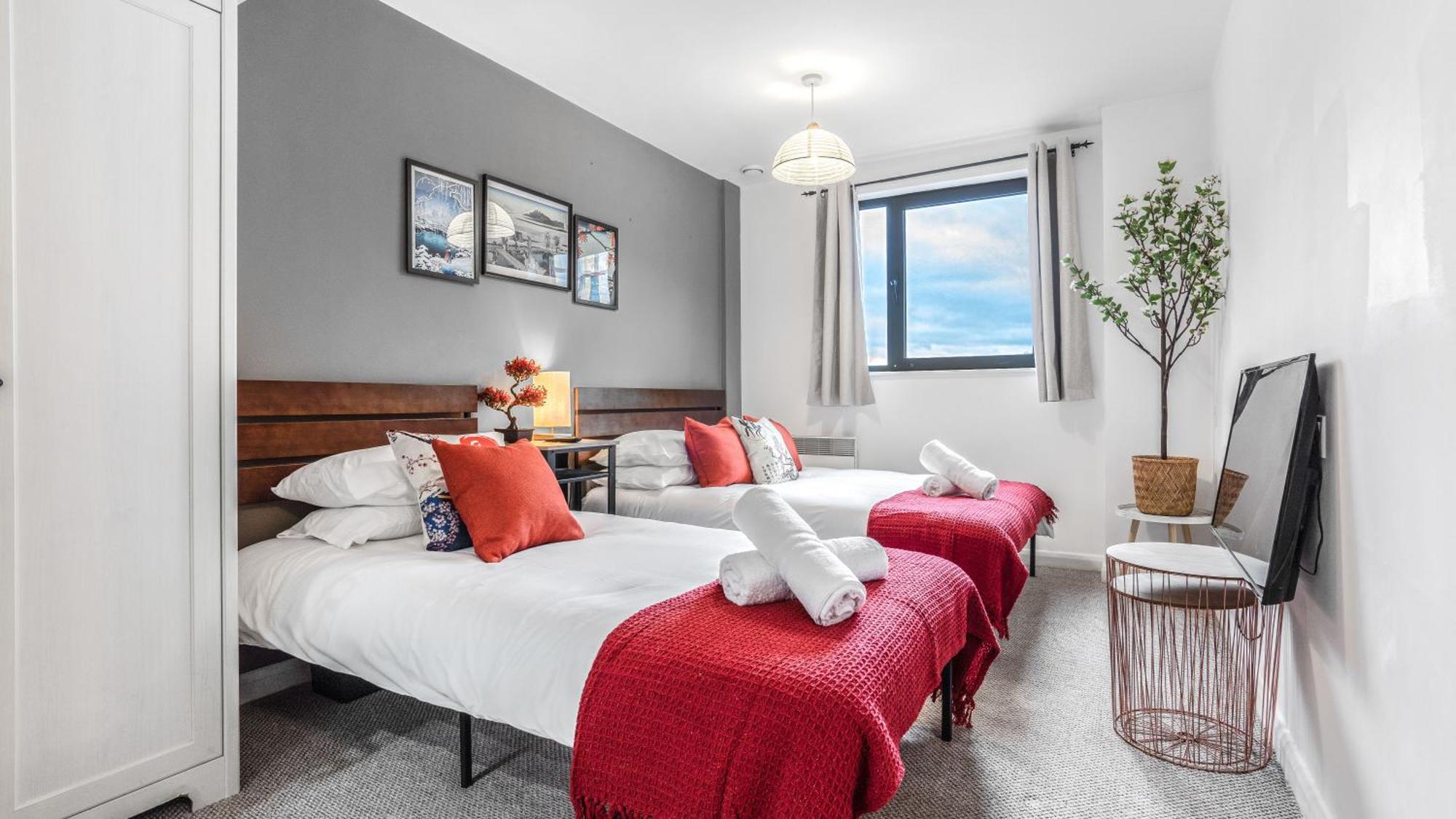 Japanese Suite 2Bed 2Bath, Free Park, Netfix, 75 Inch Tv, Games - City Centre- Maihom Birmingham Zewnętrze zdjęcie